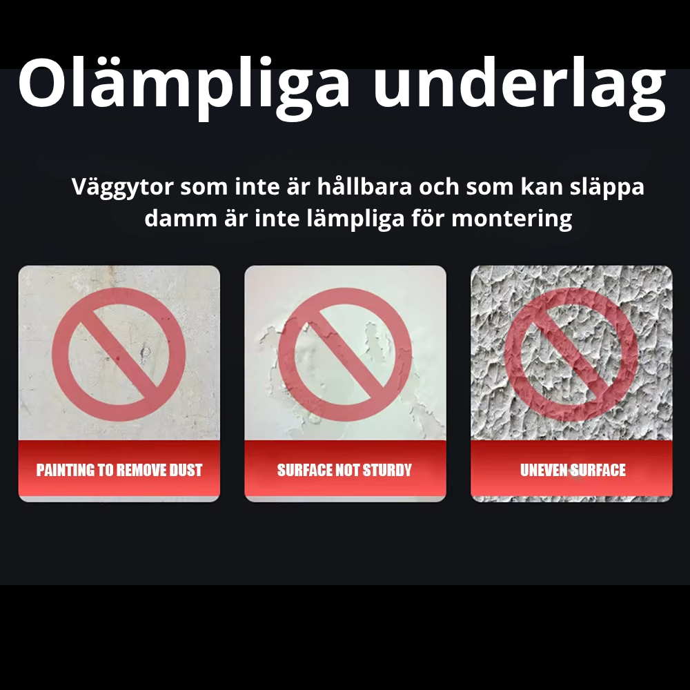 Extra stark monteringstejp