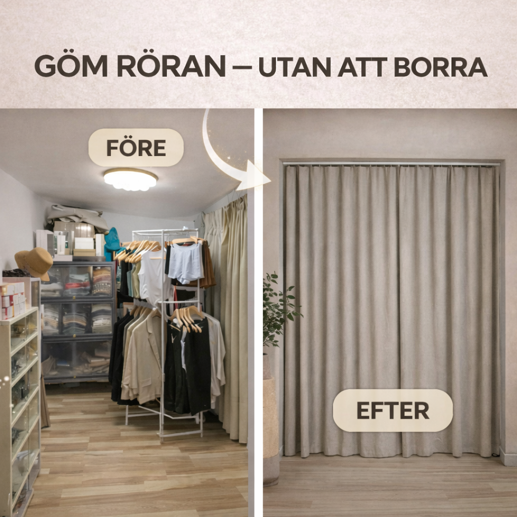 Slipp borra – sätt upp gardiner på minuter!