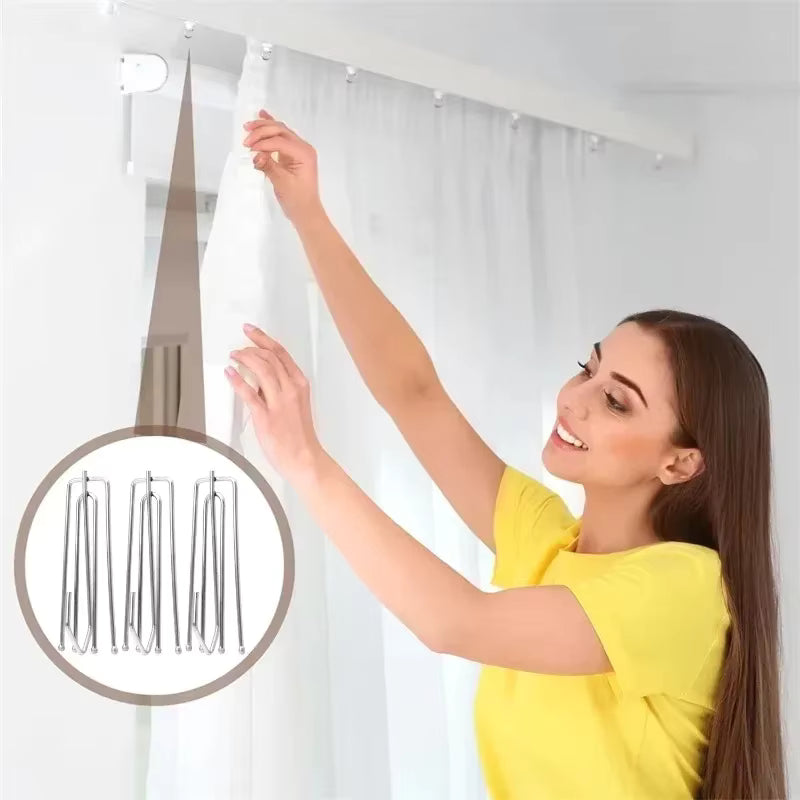 Skira gardiner med krokar – 2-pack!